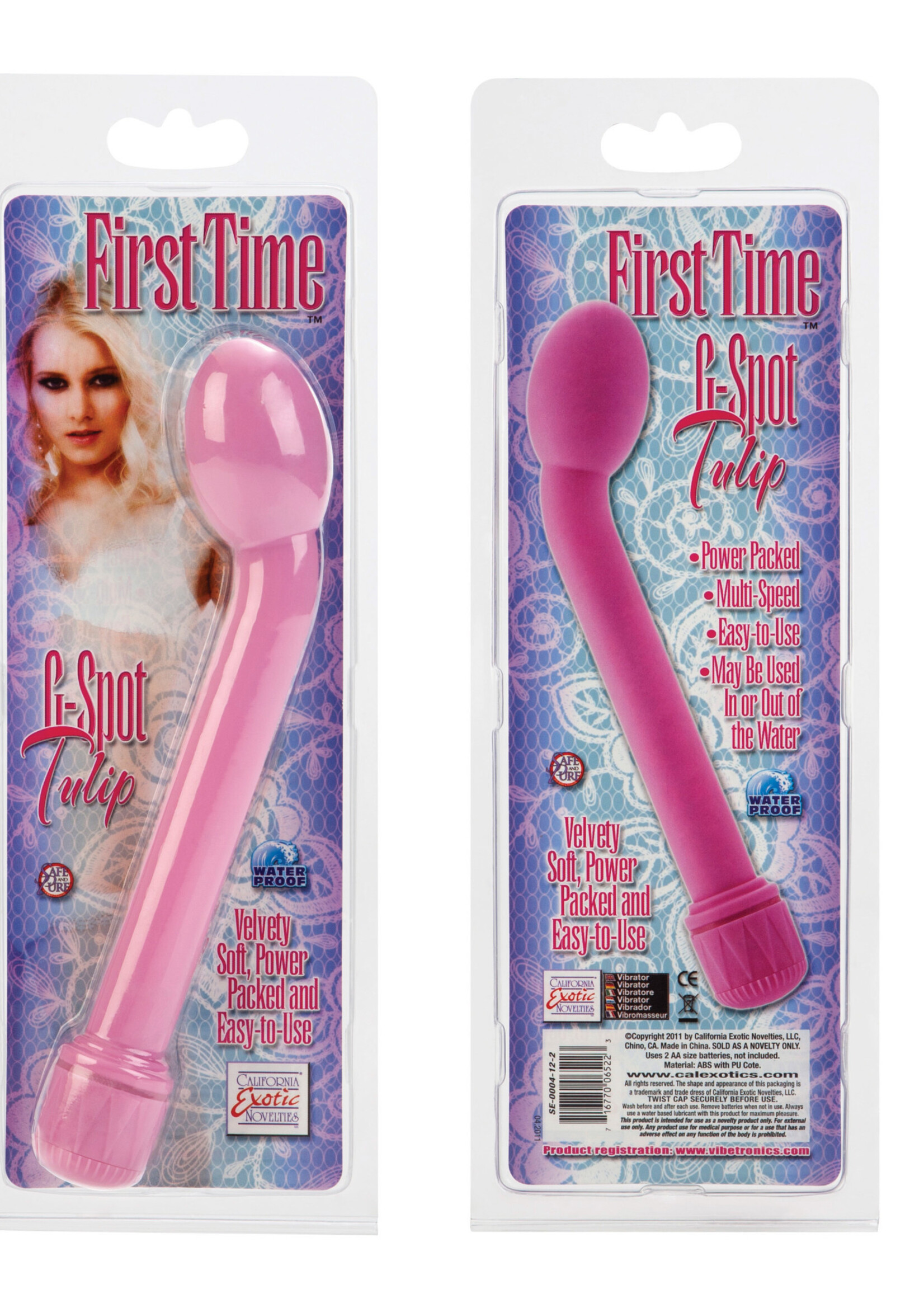 California Exotic Novelties First Time G-Spot Tulip Vibe - Pink