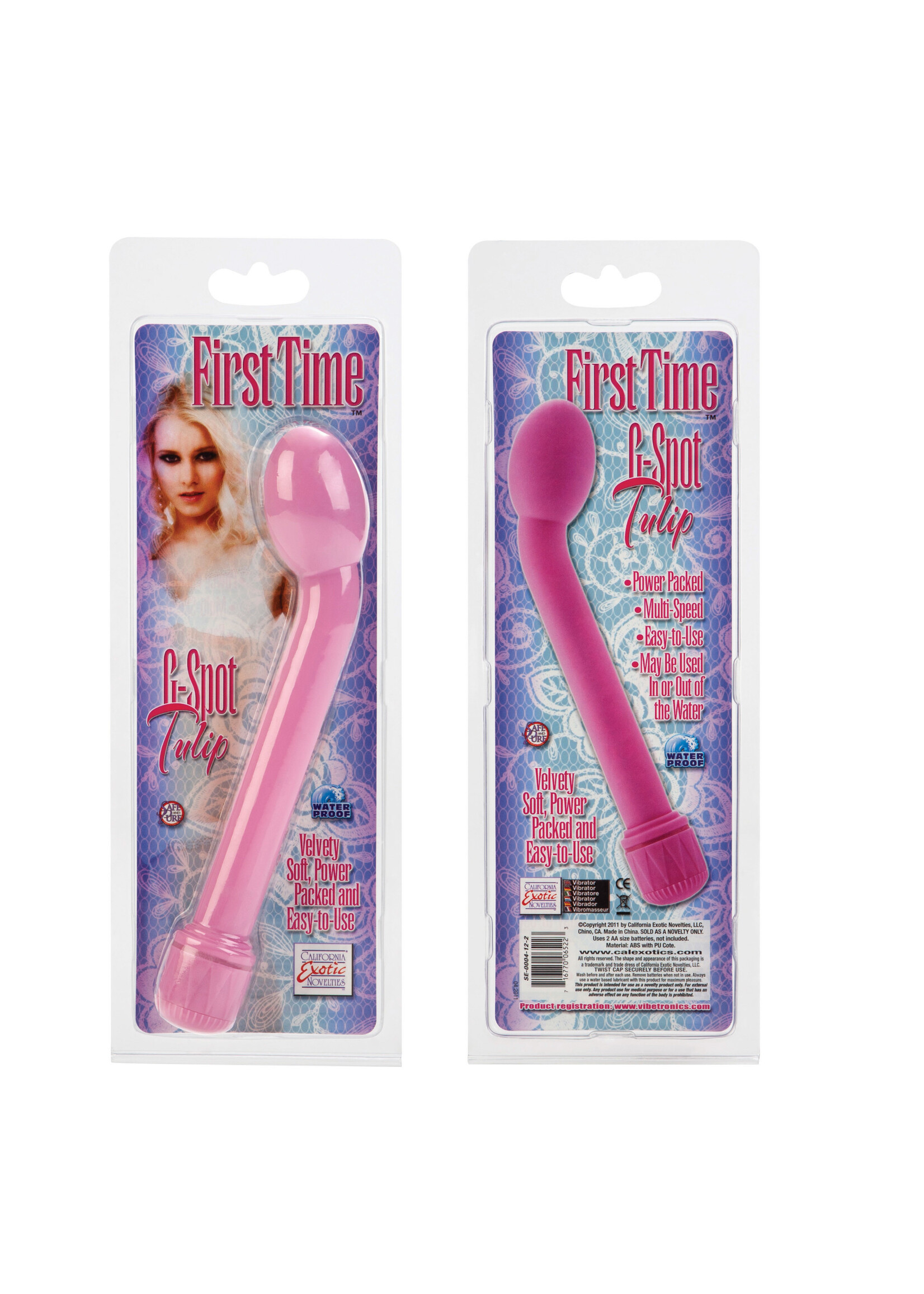 California Exotic Novelties First Time G-Spot Tulip Vibe - Pink