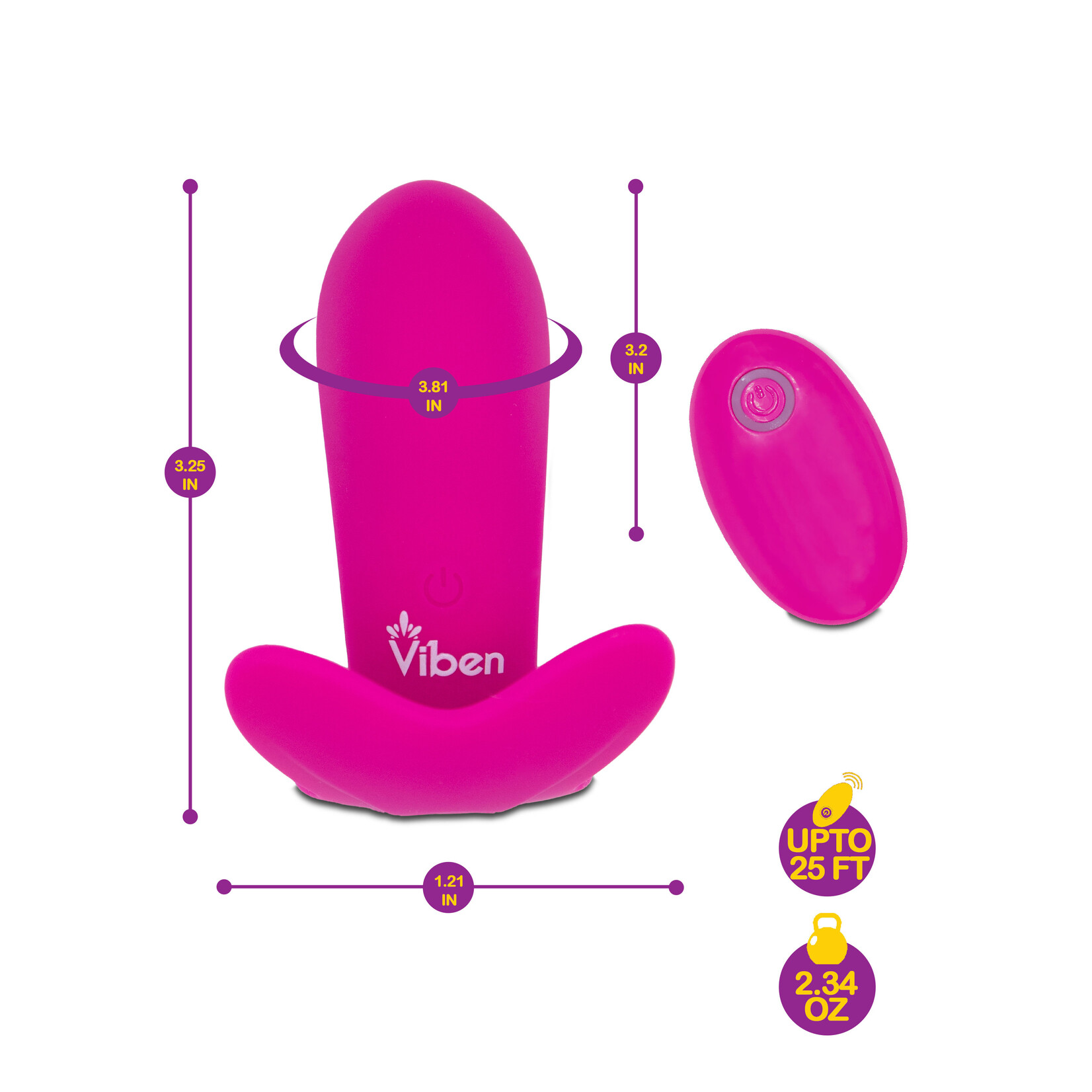 Viben Intrigue - Remote Control 10-Function Panty Vibe