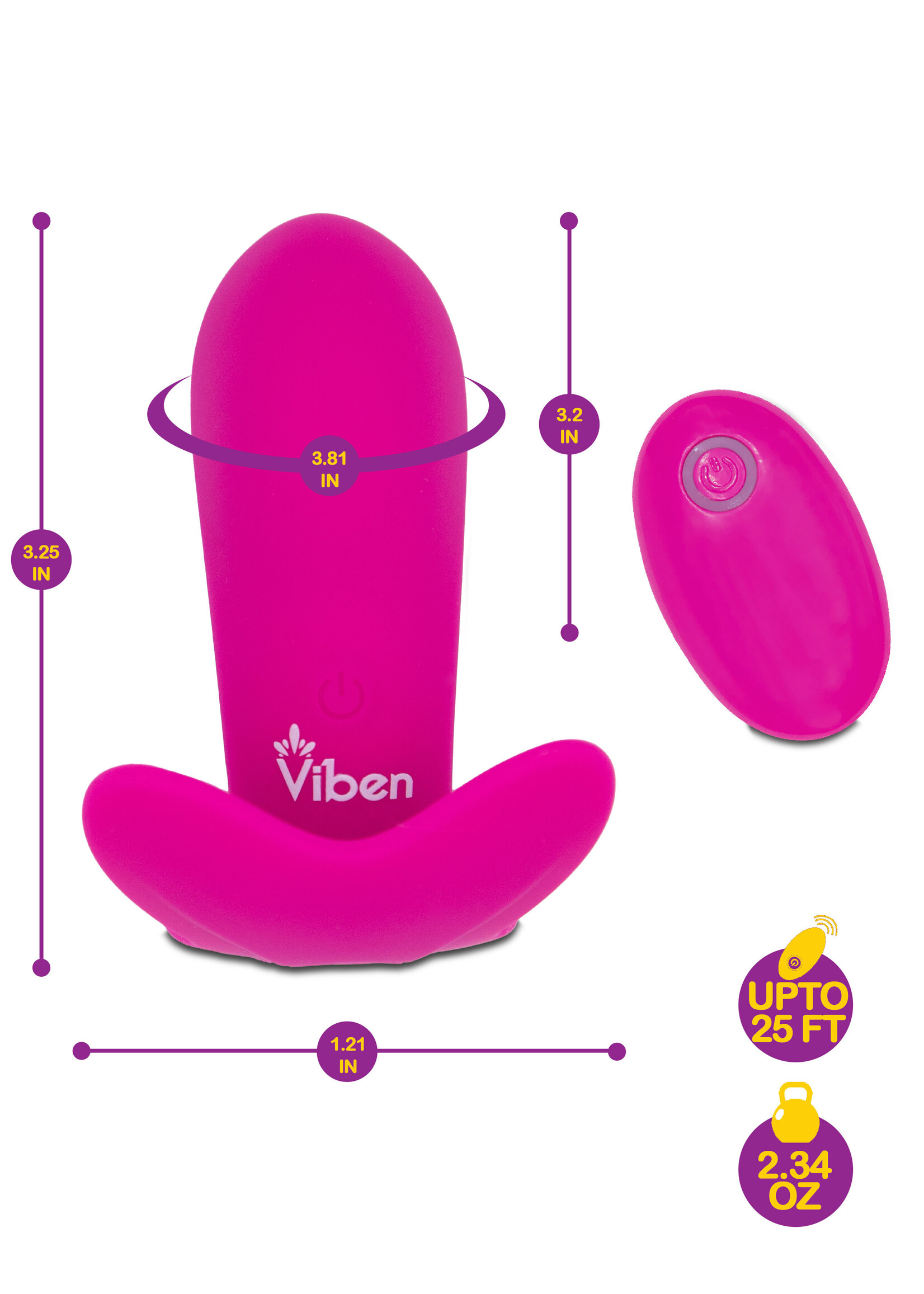 Viben Intrigue - Remote Control 10-Function Panty Vibe
