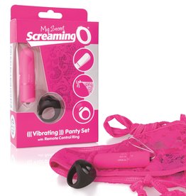 Screaming O My Secret Screaming O Vibrating Panty Set - Pink