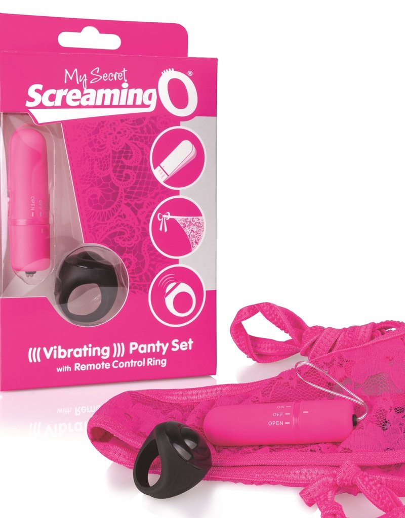 Screaming O My Secret Screaming O Vibrating Panty Set - Pink