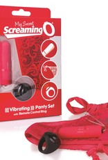 Screaming O My Secret Screaming O Vibrating Panty Set - Red