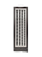 Shots Ouch! Shots Ouch Advanced Urethral Sounding Silicone Spiral Plug Set - Black