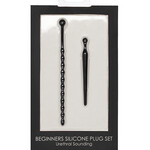 Shots Ouch! Shots Ouch Urethral Sounding Beginners Silicone Plug Set - Black