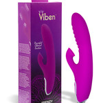 Viben Frenzy - Rabbit Vibe with Clitoral Suction - Berry