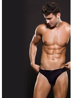 Envy Microfiber Thong - Black