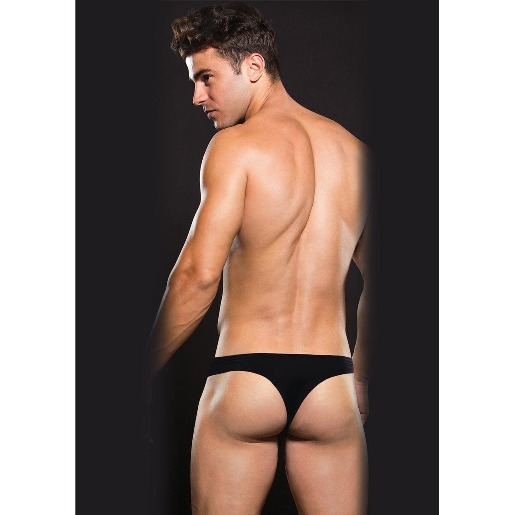 Envy Microfiber Thong - Black