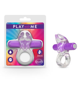 Blush Novelties Play With Me – Bull Vibrating C-Ring - Purple