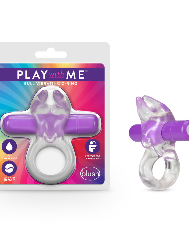 Blush Play With Me – Bull Vibrating C-Ring - Purple