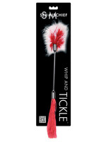 Sportsheets Sex & Mischief Whip & Tickle - Red/White
