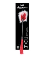 Sportsheets Sex & Mischief Whip & Tickle - Red/White