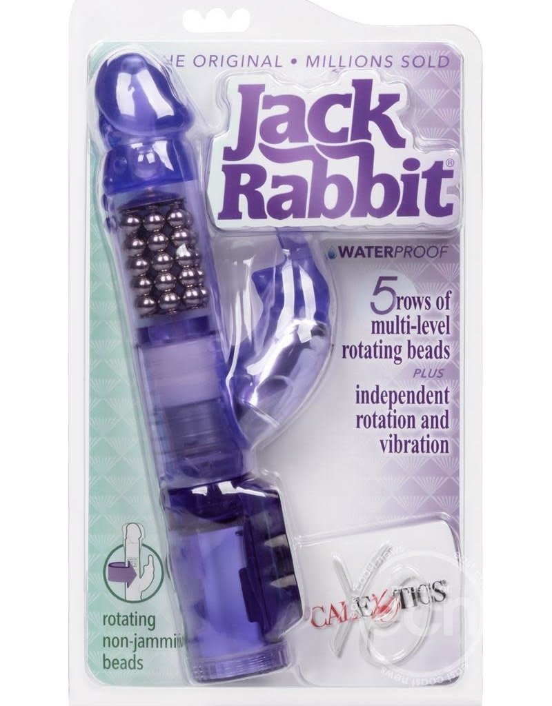 California Exotic Novelties Waterproof Jack Rabbit 5 Rows - Purple