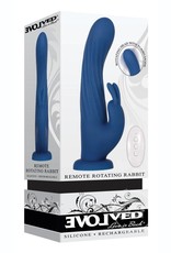 Evolved Novelties Remote Rotating Silicone Rechargeable Rabbit - Blue