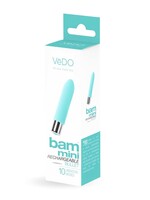 VeDO Bam Mini Rechargeable Bullet Vibe - Turquoise