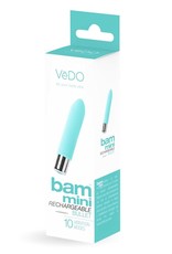 VeDO Bam Mini Rechargeable Bullet Vibe - Turquoise