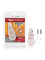 California Exotic Novelties Pocket Exotics Dual Heated Whisper Bullets - Clear