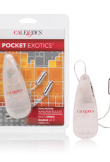 California Exotic Novelties Pocket Exotics Dual Heated Whisper Bullets - Clear