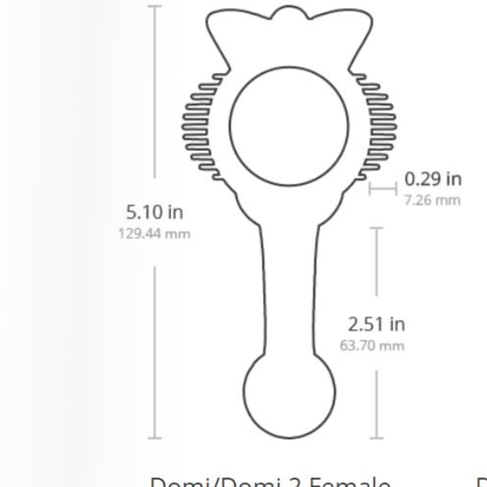 LOVENSE Lovense Domi Flexible Rechargeable Mini Wand FEMALE Attachment - Black