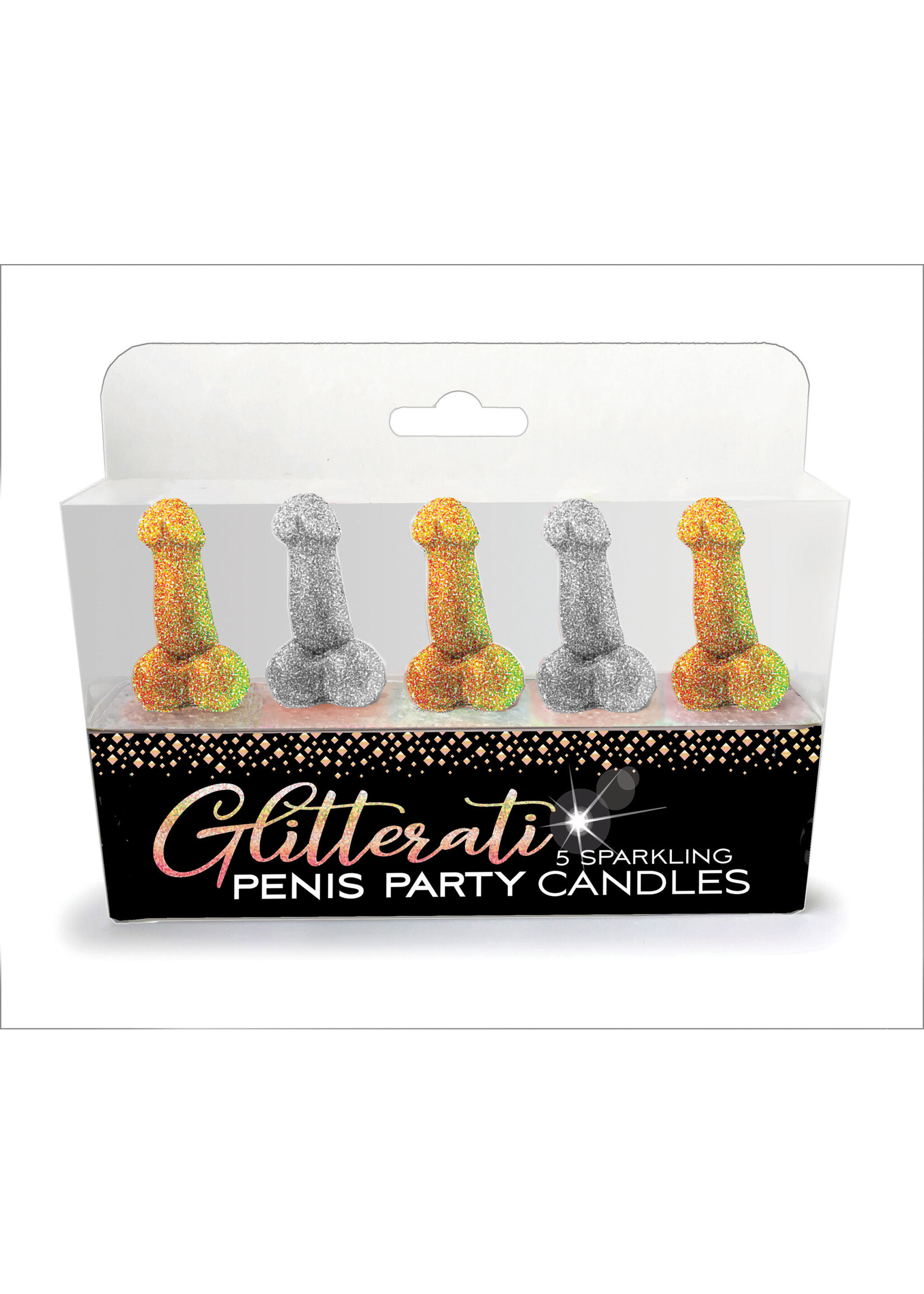 Little Genie Glitterati Penis Party Candles