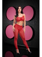 LapDance Jacquard Crop Top & Pants Set - OS