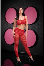 LapDance Jacquard Crop Top & Pants Set - OS