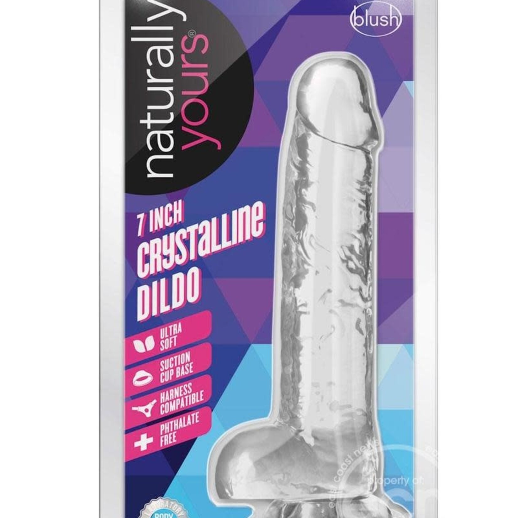 Blush Novelties Naturally Yours Crystalline Dildo 7in