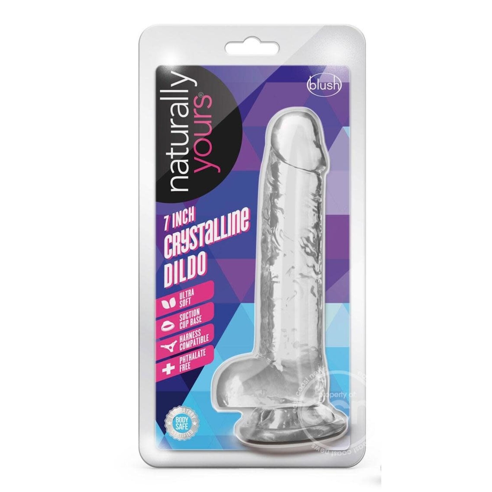 Blush Novelties Naturally Yours Crystalline Dildo 7in