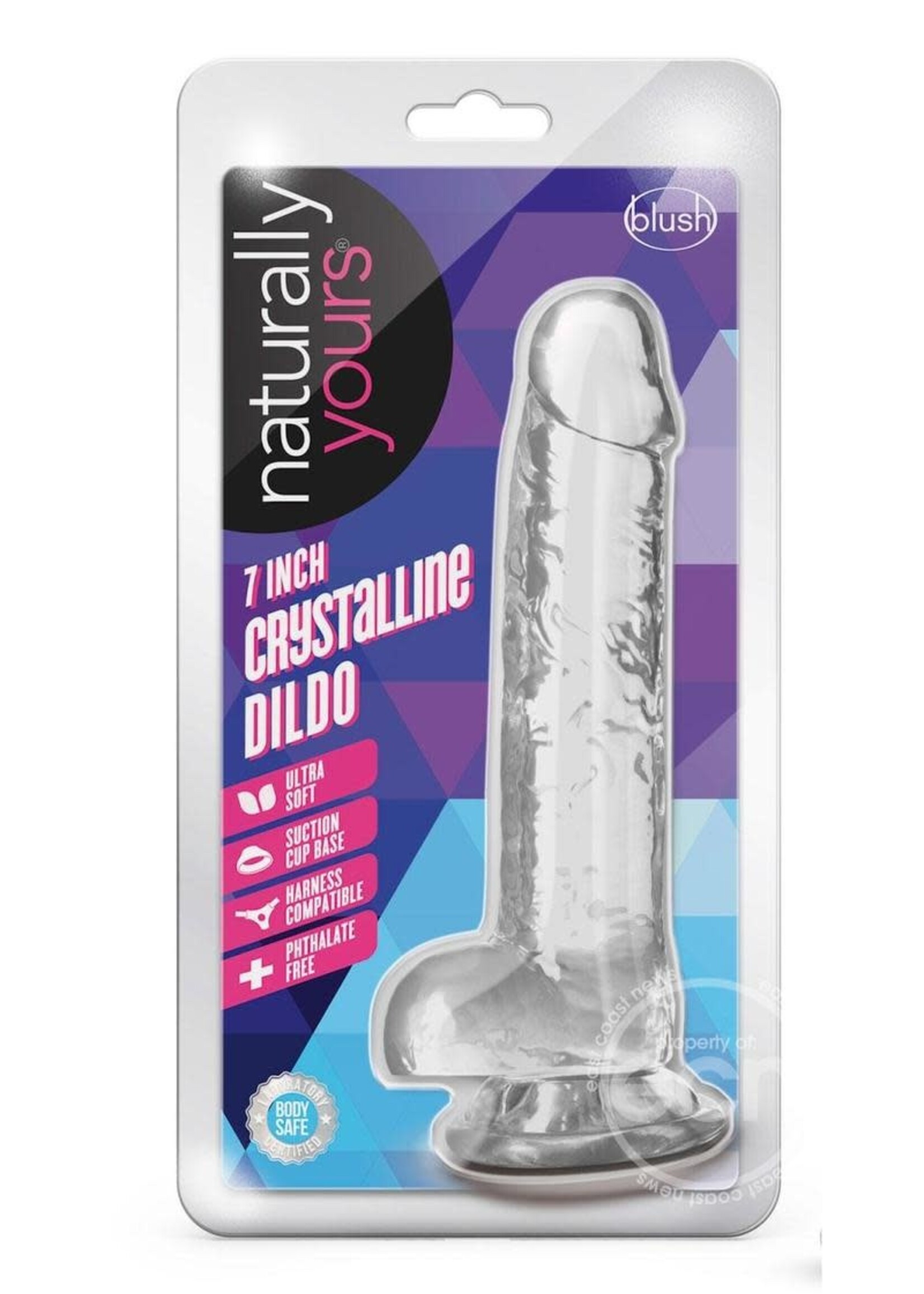 Blush Novelties Naturally Yours Crystalline Dildo 7in
