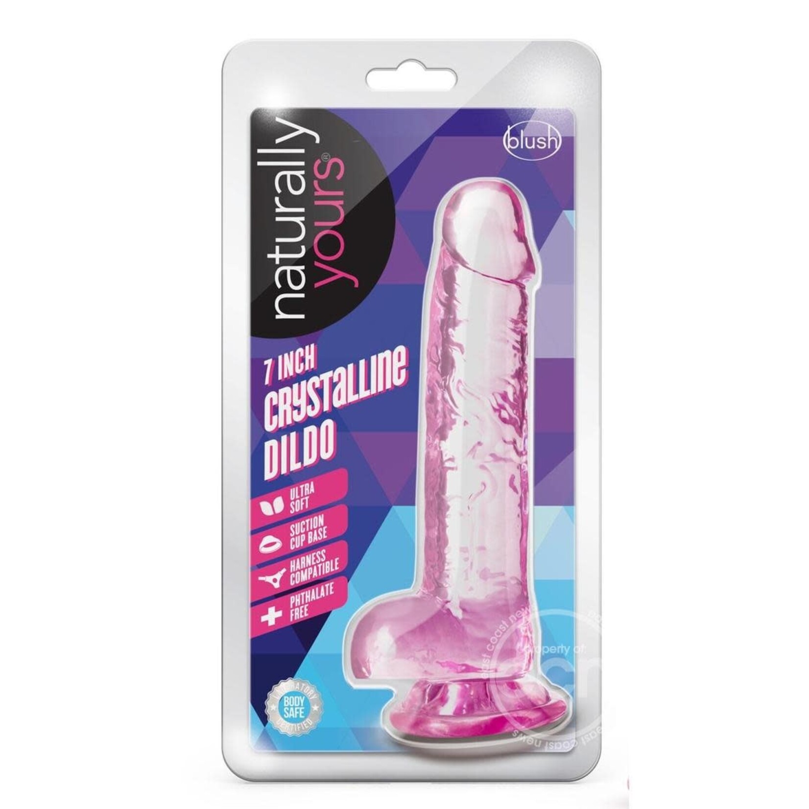 Blush Novelties Naturally Yours Crystalline Dildo 7in