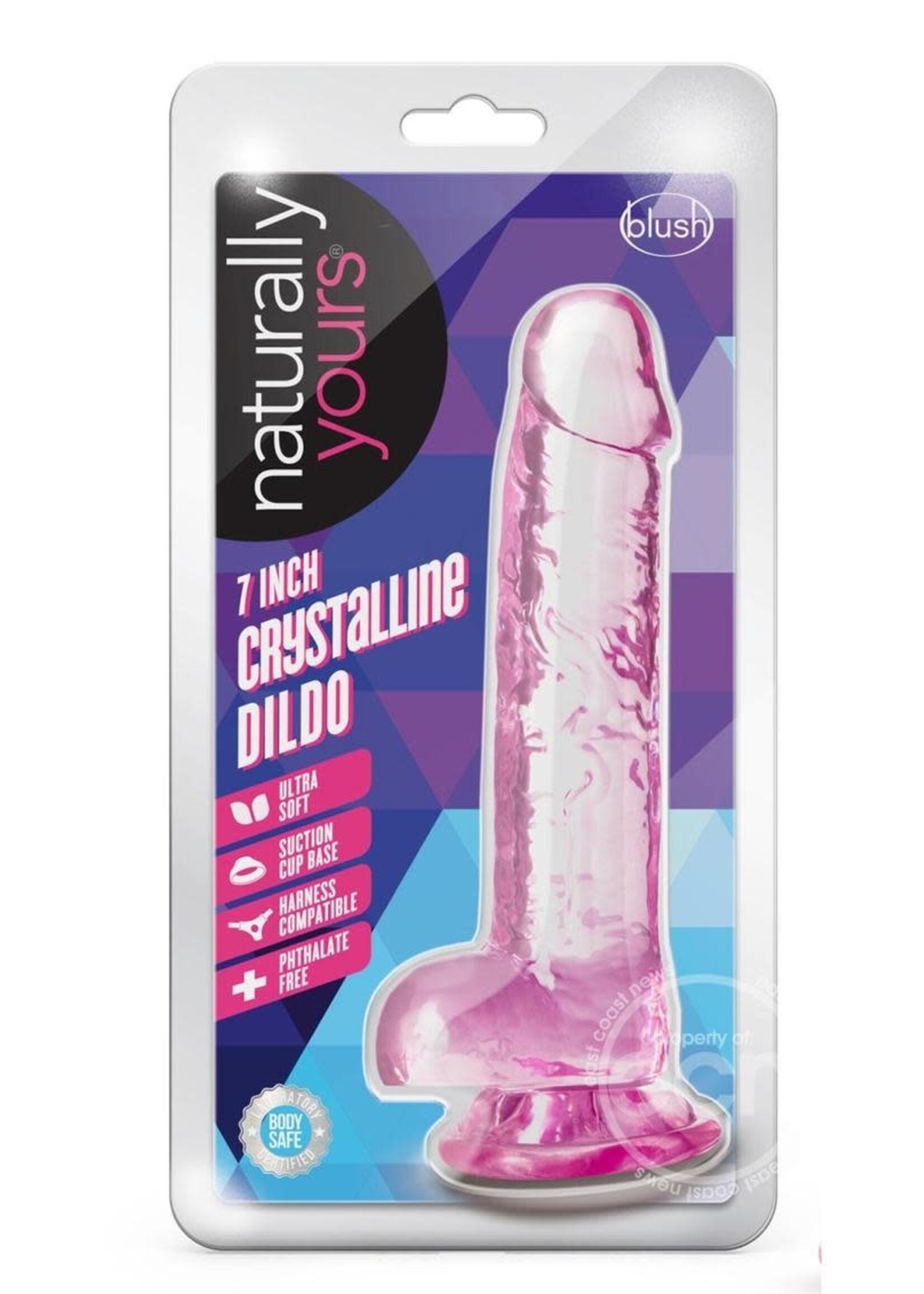 Blush Novelties Naturally Yours Crystalline Dildo 7in