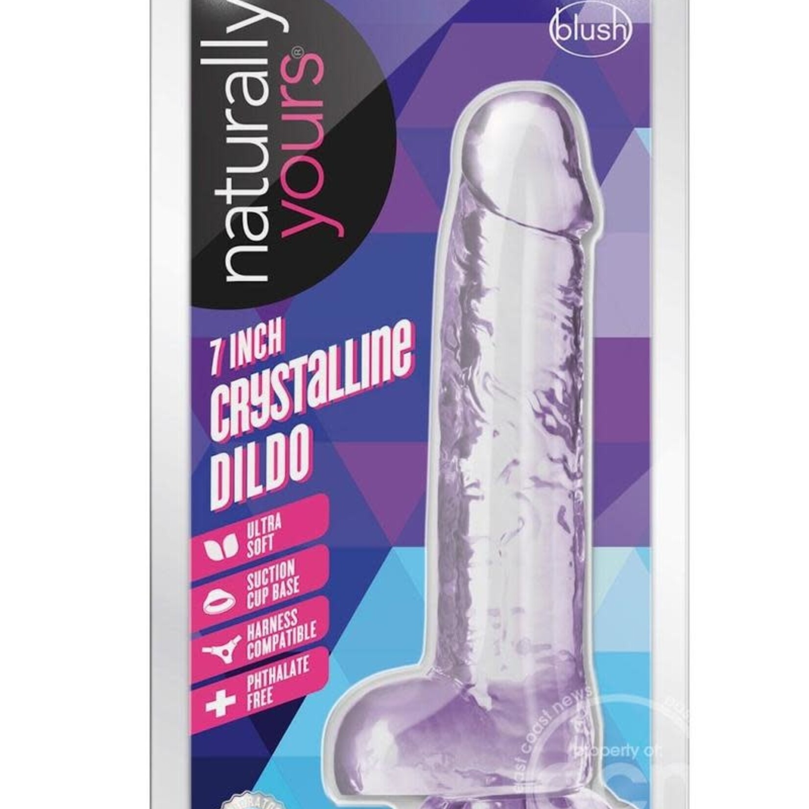Blush Novelties Naturally Yours Crystalline Dildo 7in
