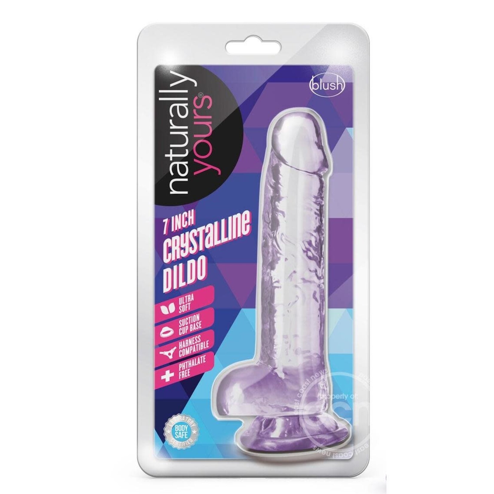 Blush Novelties Naturally Yours Crystalline Dildo 7in