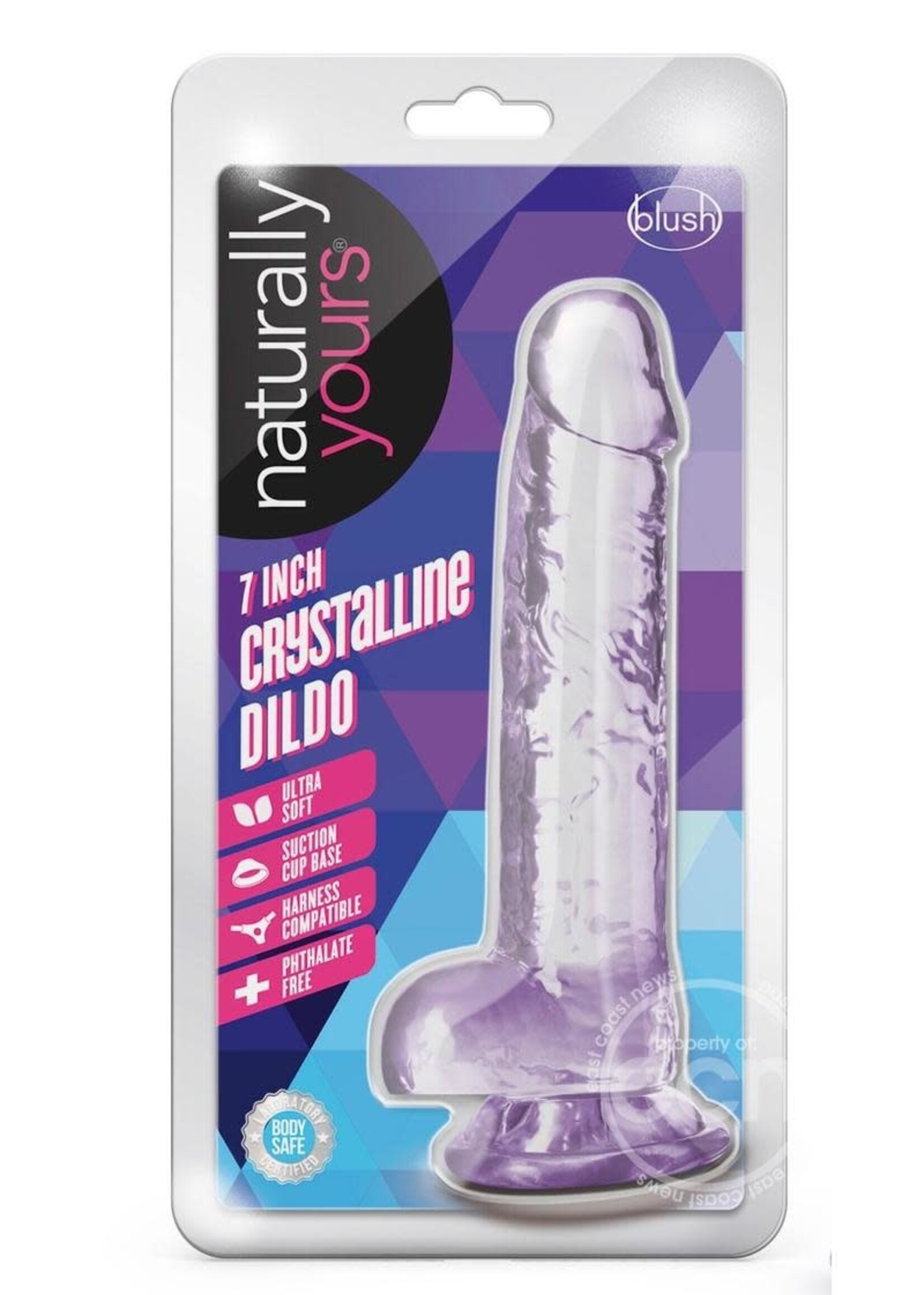 Blush Novelties Naturally Yours Crystalline Dildo 7in