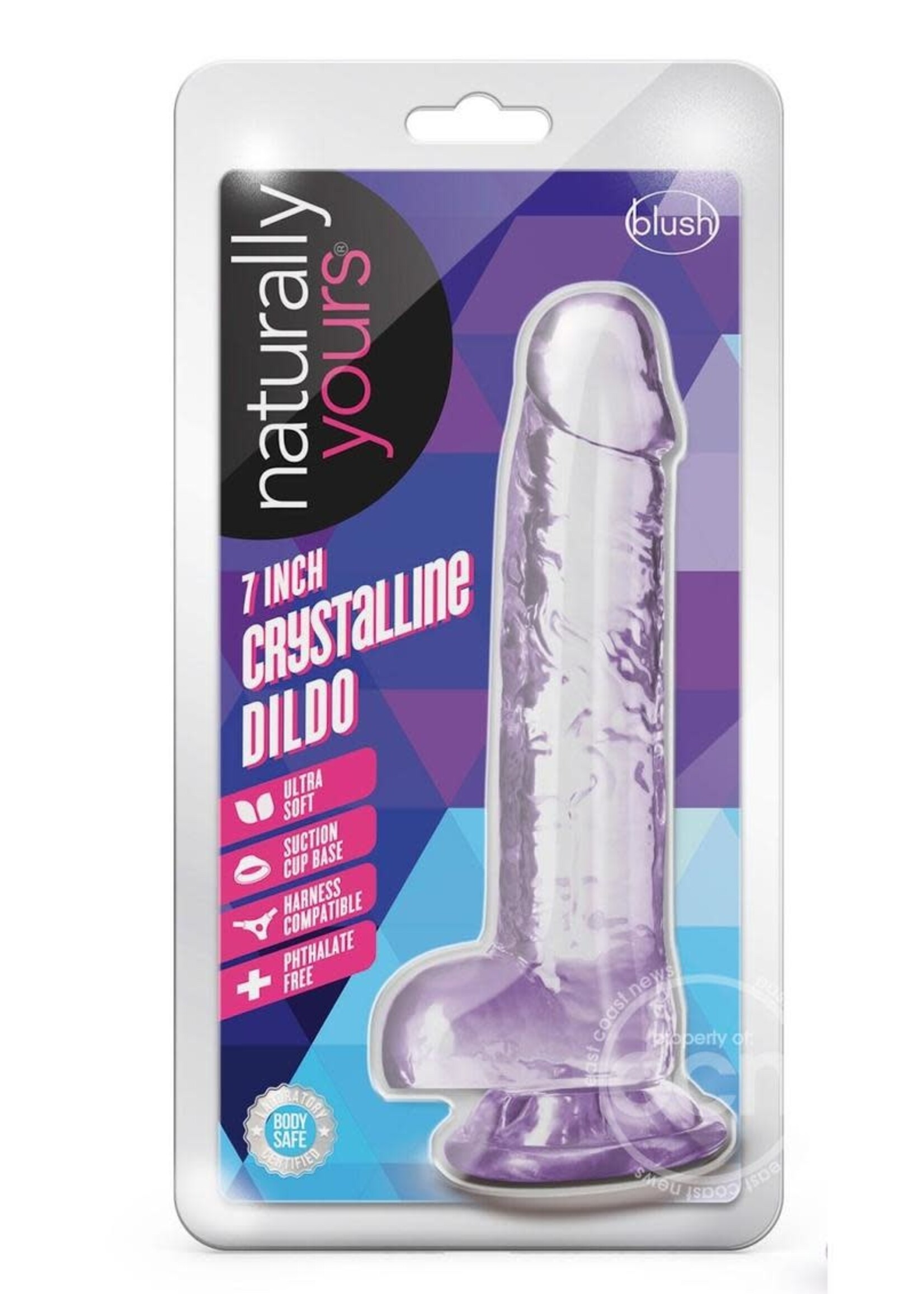 Blush Novelties Naturally Yours Crystalline Dildo 7in