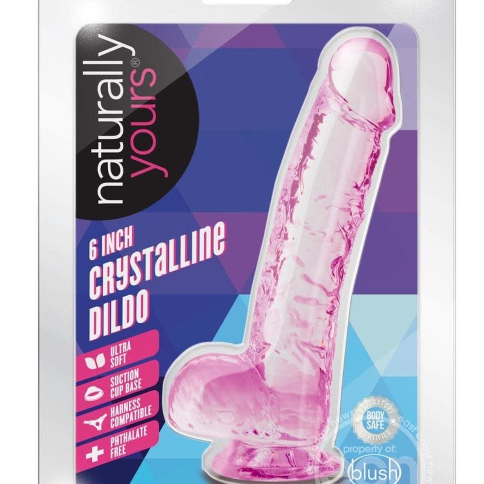 Blush Novelties Naturally Yours Crystalline Dildo 6in