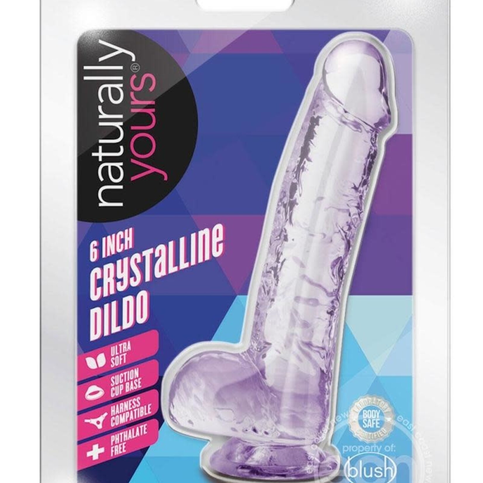 Blush Novelties Naturally Yours Crystalline Dildo 6in