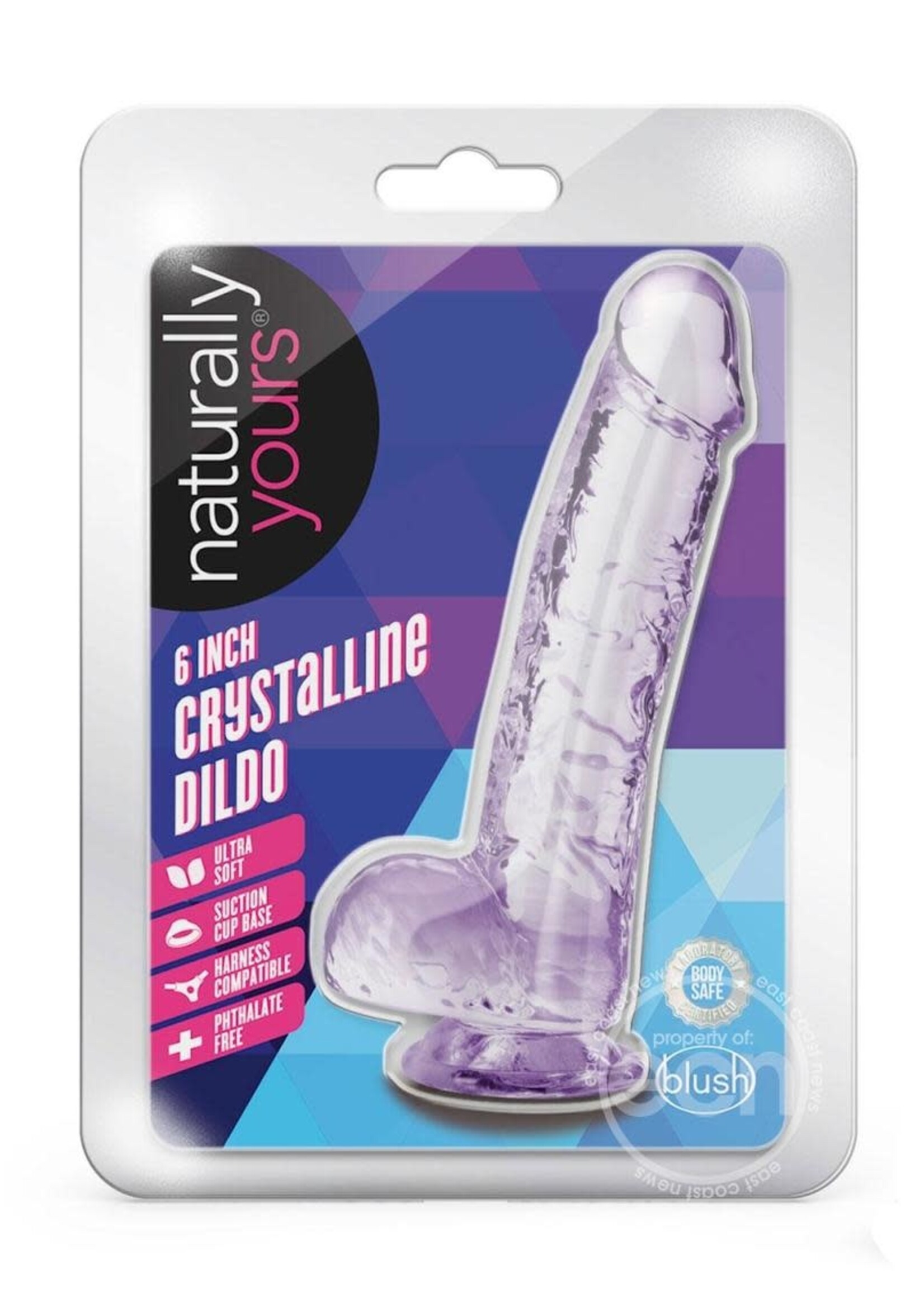 Blush Novelties Naturally Yours Crystalline Dildo 6in