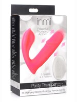 XR Brands inmi Inmi Shegasm Panty Thumper Rechargeable Silicone Vibrator with Remote Control - Pink