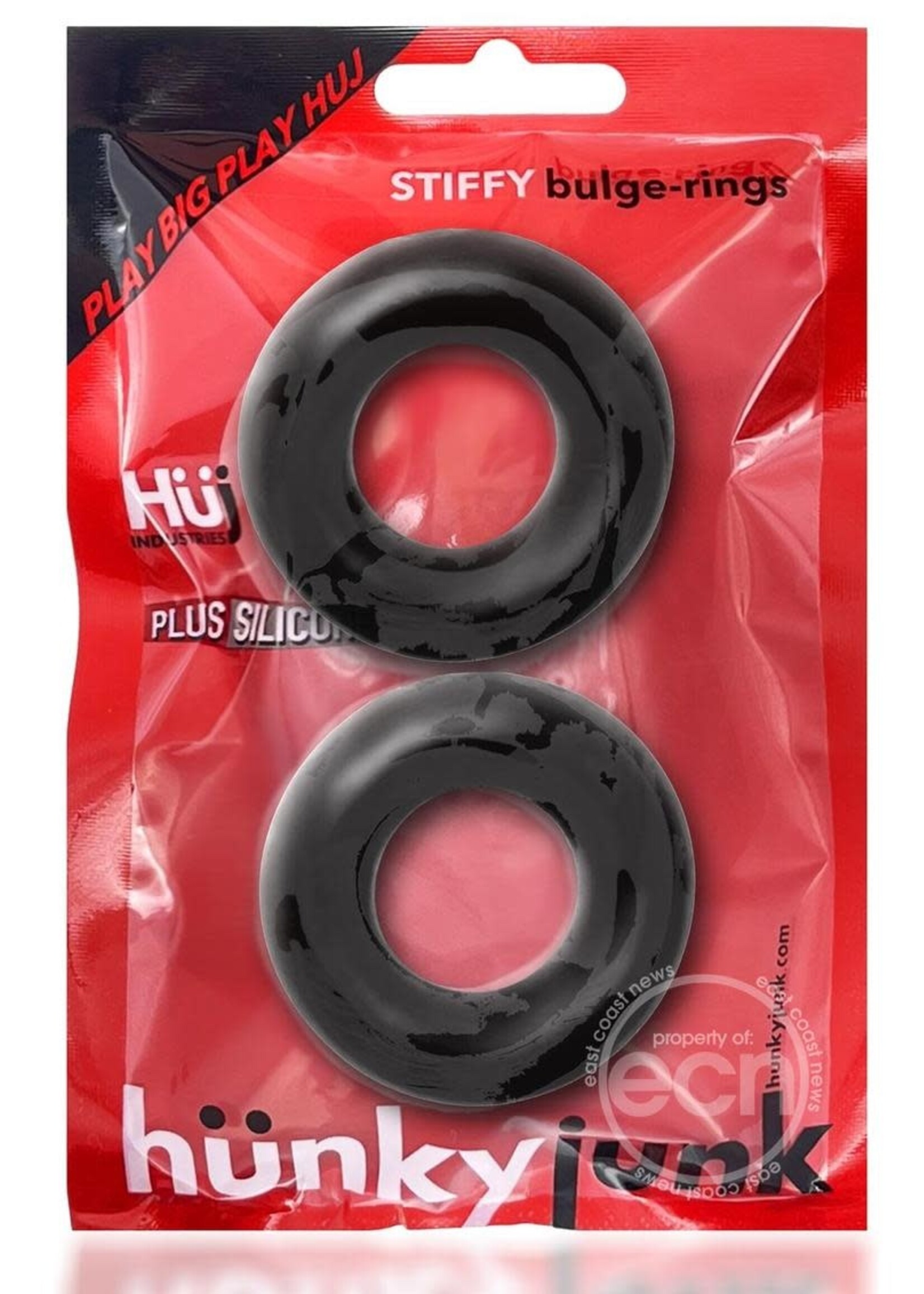 HunkyJunk Hunkyjunk Stiffy Bulge Silicone Cock Rings (2 pack)