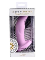 Sportsheets Lazre Silicone Curved Dildo with Suction Cup 6in - Pink