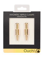 Shots Ouch! Shots Ouch Pin Magnetic Nipple Clamps - Gold