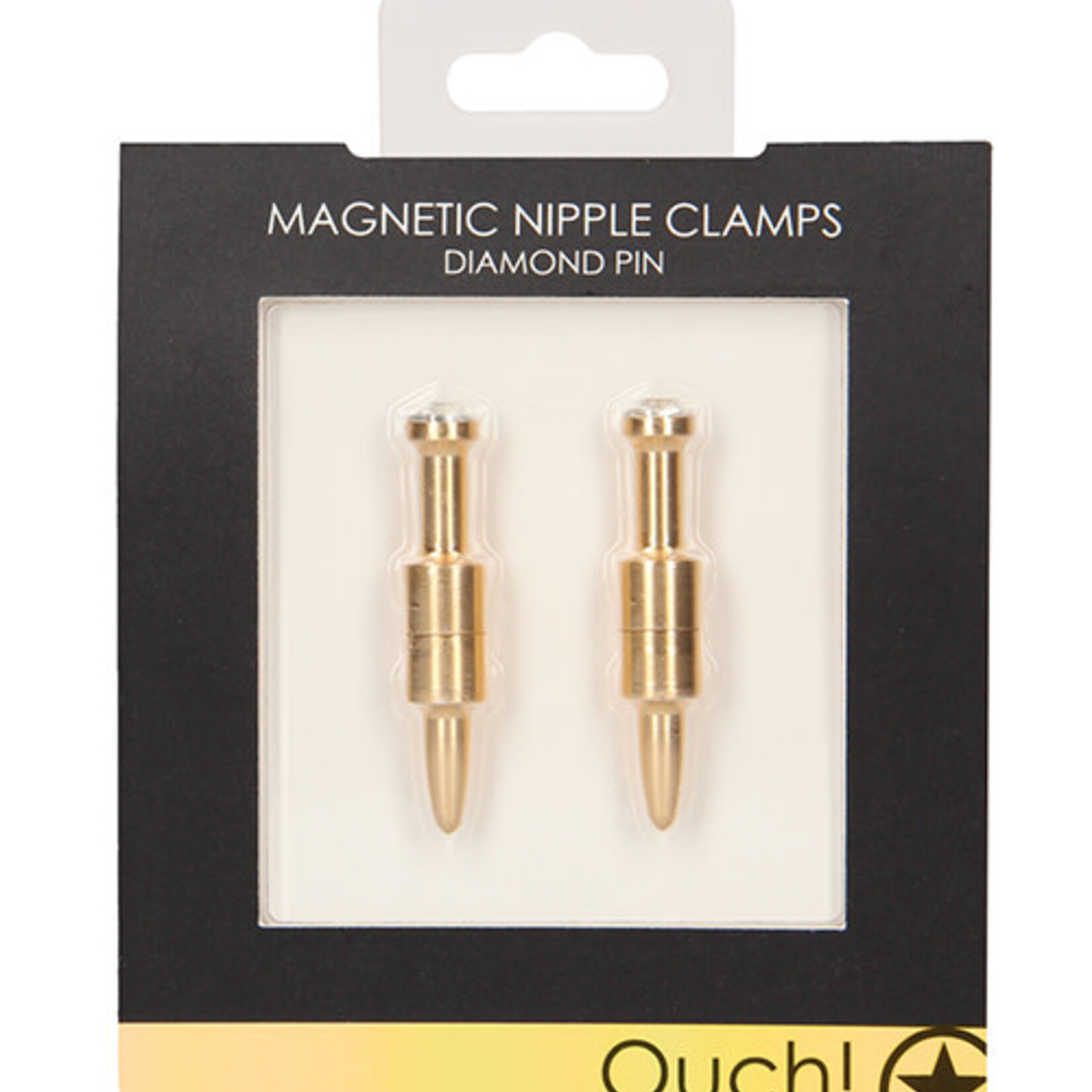 Shots Ouch! Shots Ouch Pin Magnetic Nipple Clamps - Gold