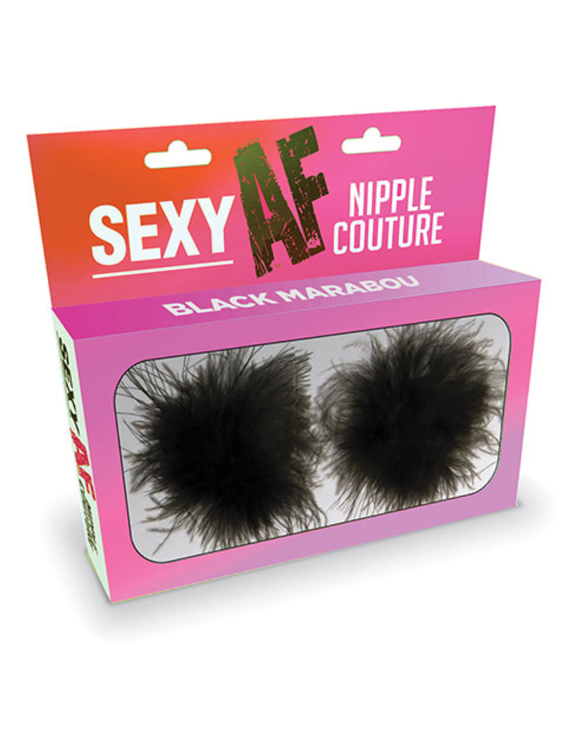 Little Genie Sexy AF Nipple Couture Marabou Pastie - O/S