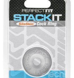 Perfect Fit Perfect Fit Stackit SilaSkin Cock Ring - Clear