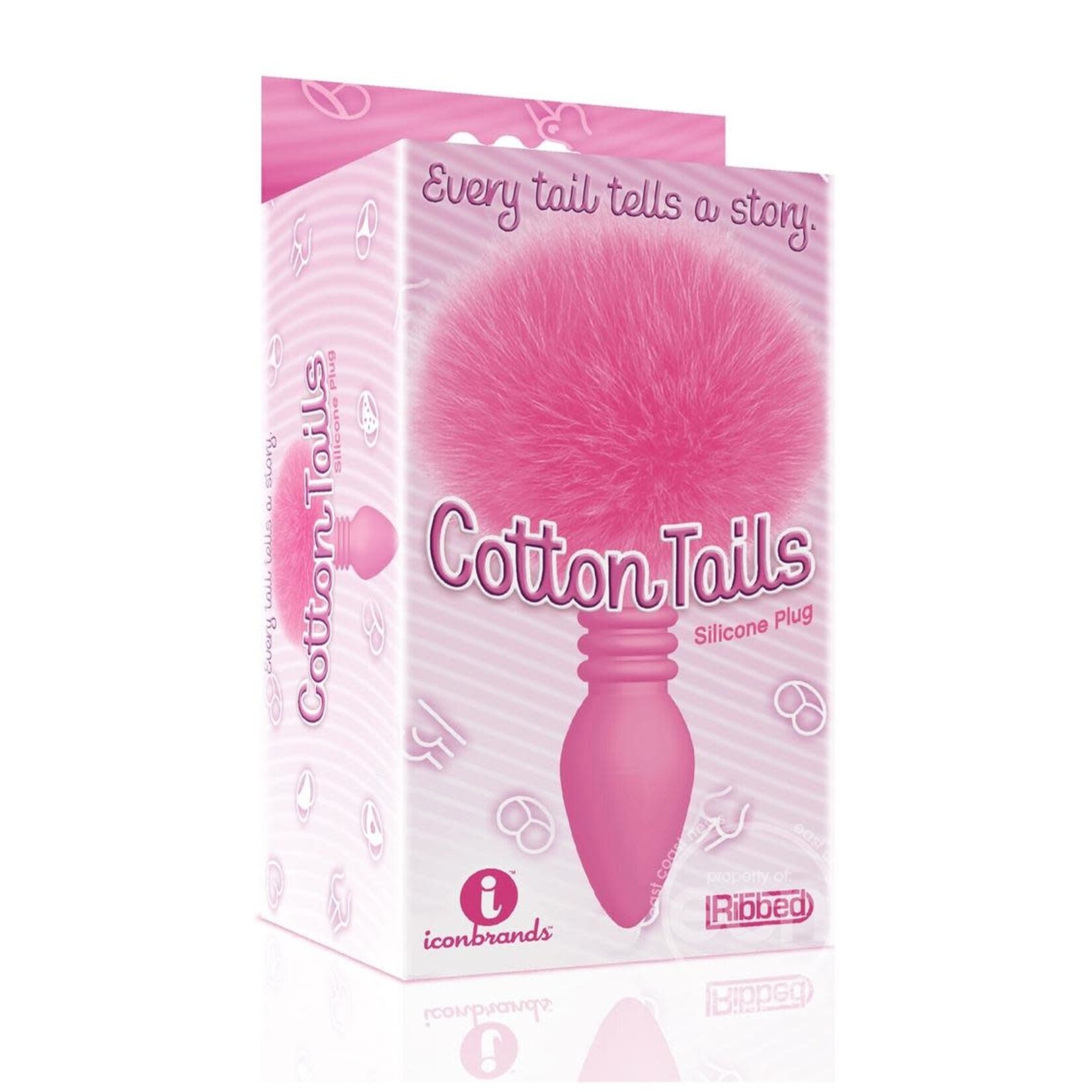 Icon Brands The 9's - Cottontails Ribbed Bunny Tail Butt Plug