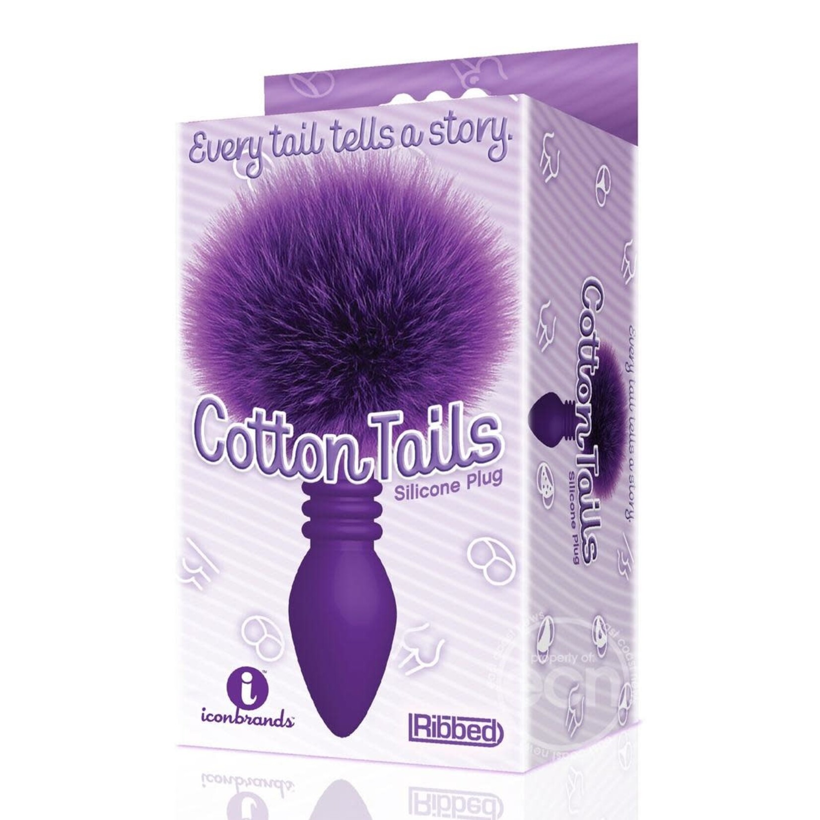 Icon Brands The 9's - Cottontails Ribbed Bunny Tail Butt Plug