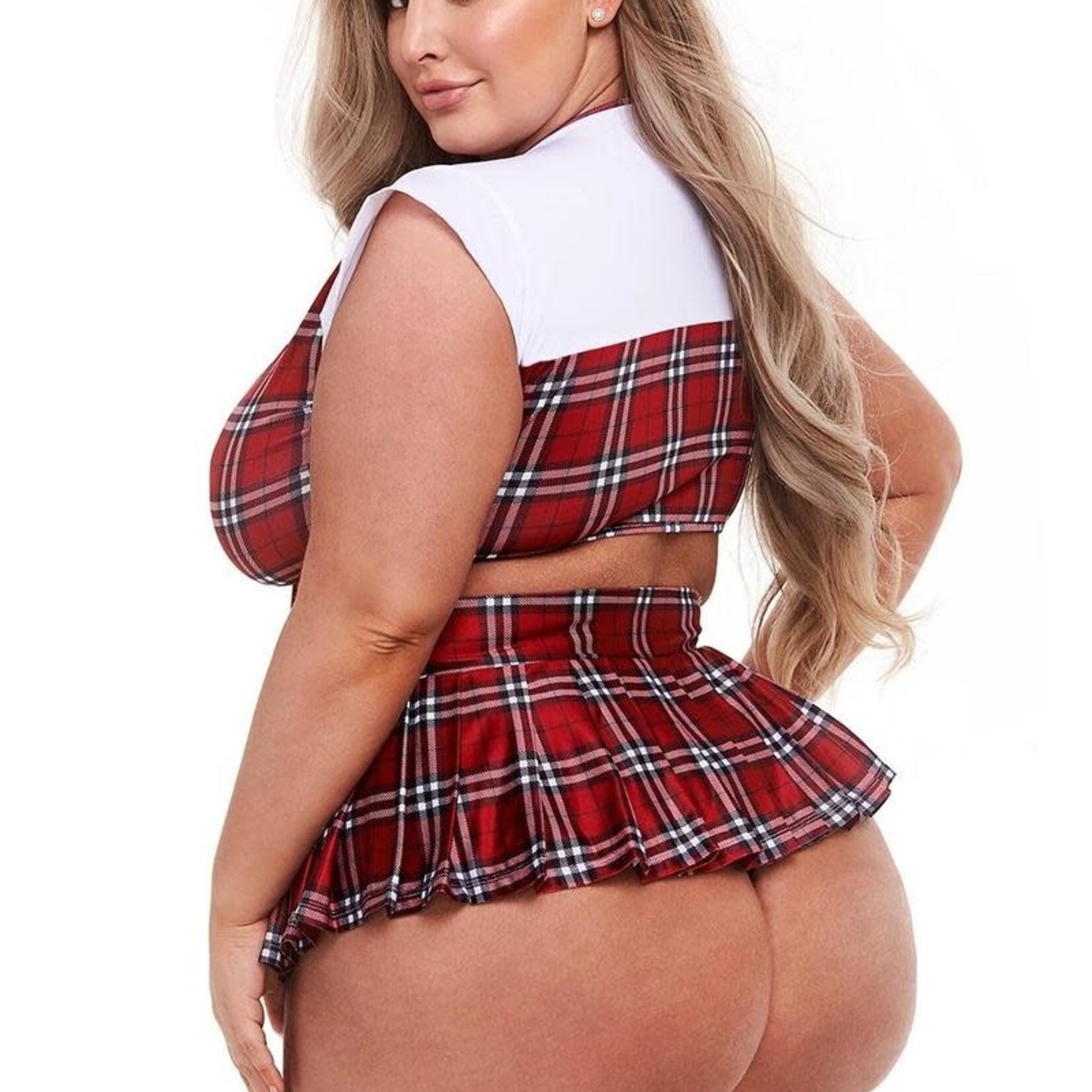 Teacher's Pet Schoolgirl Crop Top & Skirt Set