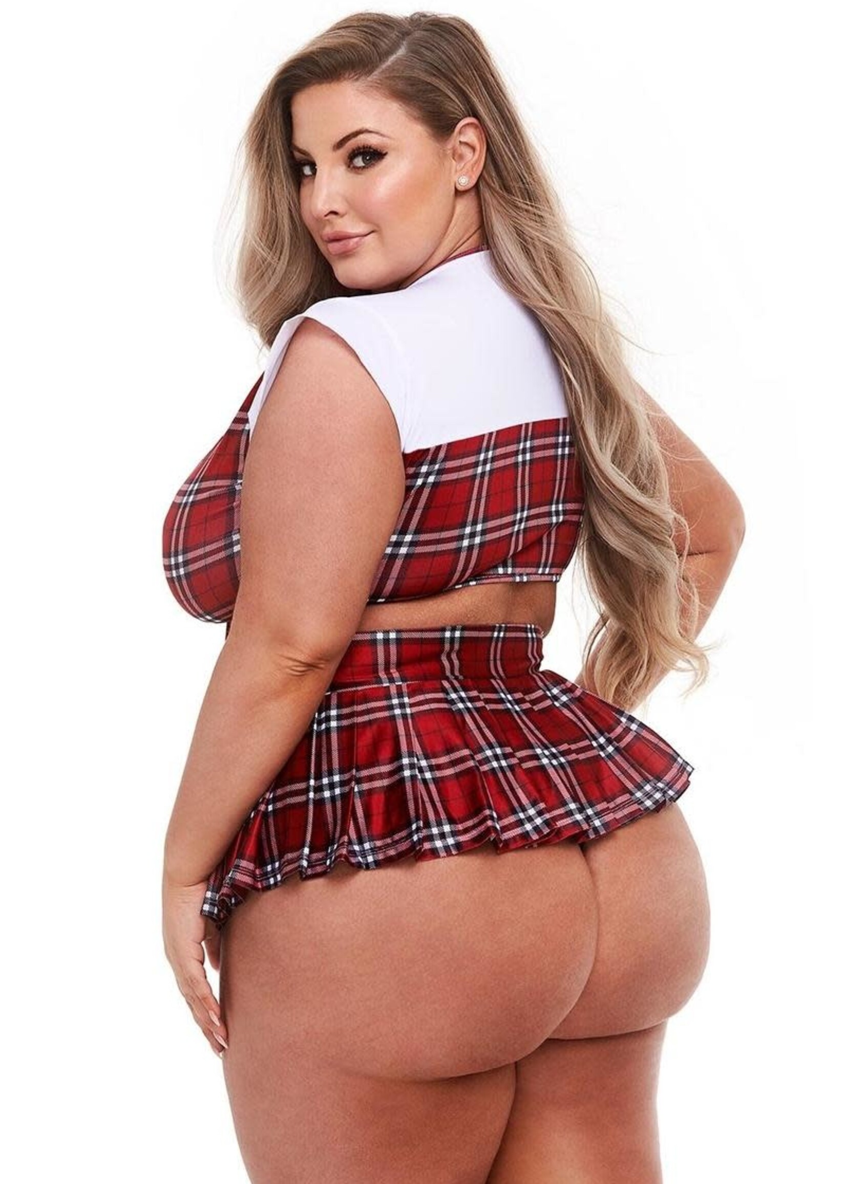 Teacher's Pet Schoolgirl Crop Top & Skirt Set