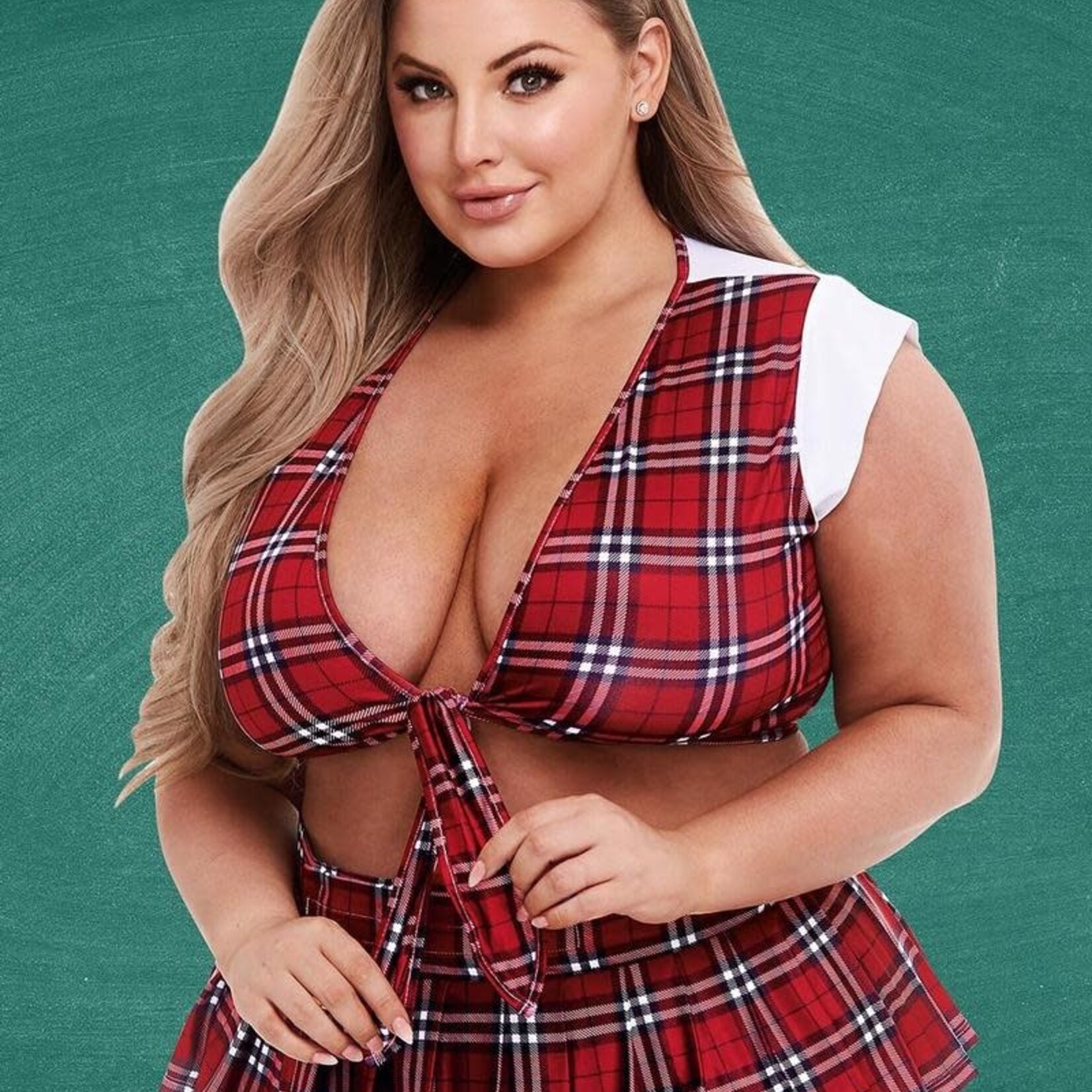 Teacher's Pet Schoolgirl Crop Top & Skirt Set